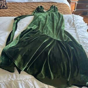 Versona Green Velvet Dress
